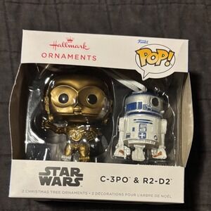 Funko POP Star Wars C3PO R2D2 Hallmark Ornament Set New